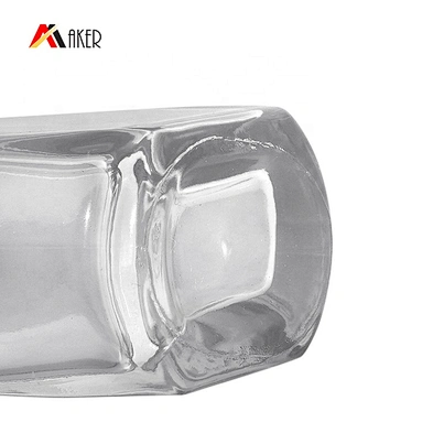 Wholesale clear special shape glass roll on bottle 50 ml with plastic roller