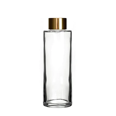 Csutom Transparent 150ml Aromatherapy Container Round Cylinder Reed Diffuser Bottle