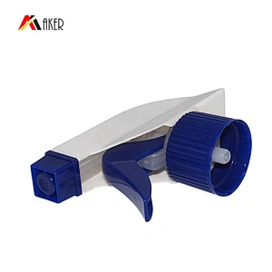 China guangzhou suppliers 28/410 blue white plastic spring trigger sprayer