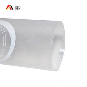 Custom design 35ml round clear cosmetic hand cream plastic tube packaging with screw cap