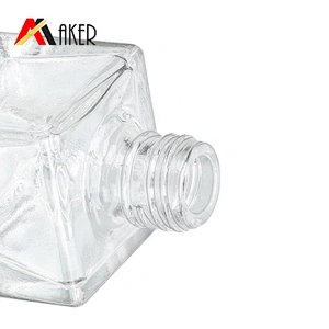 Wholesale empty clear mini 6ml glass deodorant roll on perfume bottle with aluminum covered cap