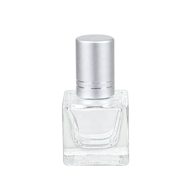 Wholesale empty clear mini 6ml glass deodorant roll on perfume bottle with aluminum covered cap