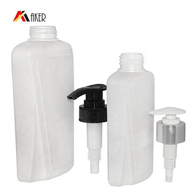 Shampoo Lotion Bottle White Special HDPE Plastic Hot Sale 250ml 500ml PE Screen Printing Detergent Screw Cap with Lotion Pump