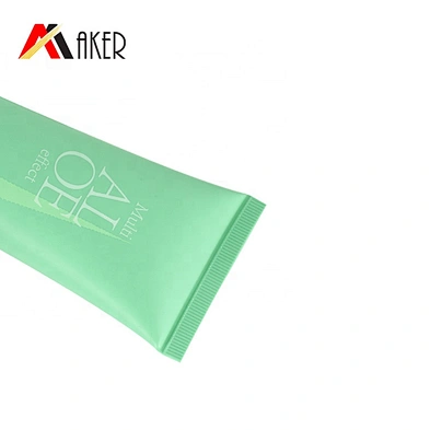 Newest empty 60ml round LDPE plastic cosmetic skin care facial cleanser cream tube packaging with screw cap