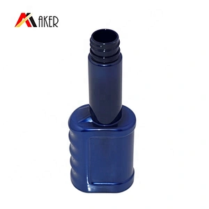 Engine Oil Bottle Wholesale Price Custom Design 80ml Special Shape Pet Plastic Screen Printing Motor Oil Screw Cap Dark Blue