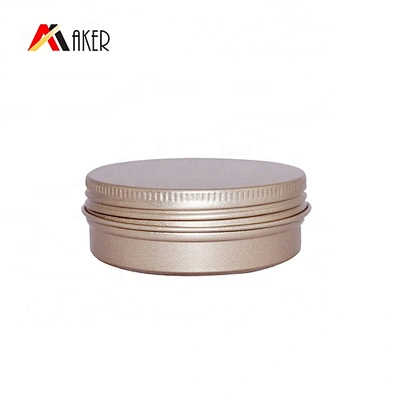 80ml Gold Aluminum Can Empty Cosmetic Aluminum Cream Jar