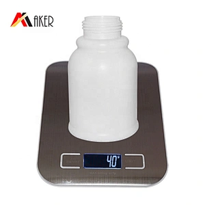 Hot sale 350ml white HDPE plastic cosmetic baby body wash shower gel bottle lotion pump bottle