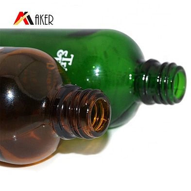 Wholesale 3 oz 100ml amber liquid glass dropper bottle with cap