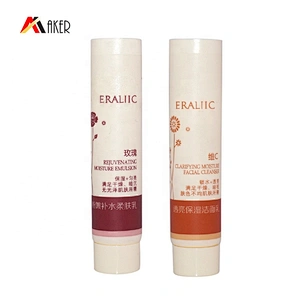 Empty 15g LDPE cosmetic lotion facial cleanser plastic packaging tube with screw cap