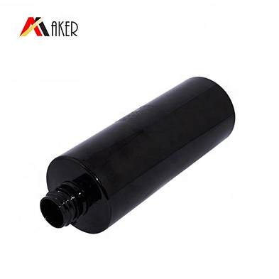 wholesale products china Customized cylinder 500ml white black plastic PET lotion bottle with pump