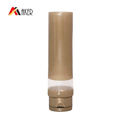 Multiple capacity brown oval cosmetic hand cream packaging plastic tube with screw lid