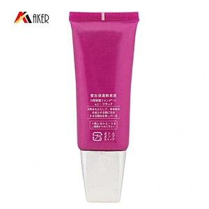 China factory empty 40ml pearlized liquid package LDPE tube foundation bb cream cosmetic plastic tube with screw cap