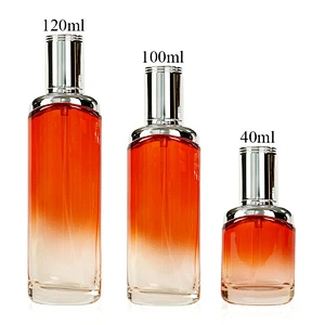 factory direct luxury transparent 100ml personal care lotion skin care cream cosmetic empty packaging glass bottle