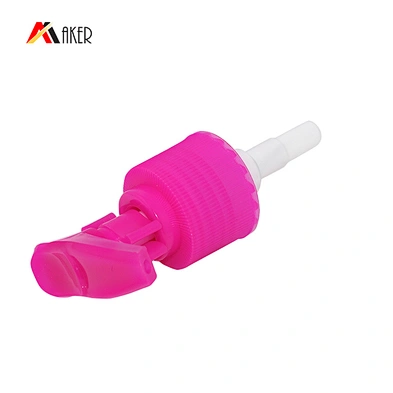 Hot sale PP cover pink plastic 24/410 lotion pump dispenser for bottle