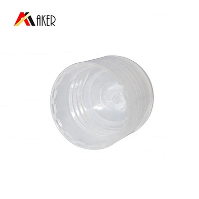 Hot selling semi-transparent 22mm plastic bottle screw cap round PP flip top cap wholesale