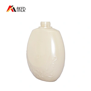 Body Lotion Bottles Round HDPE Liquid Shower Gel Plastic Empty 1L PE Shampoo Screen Printing Screw Cap 1000ml 32mm