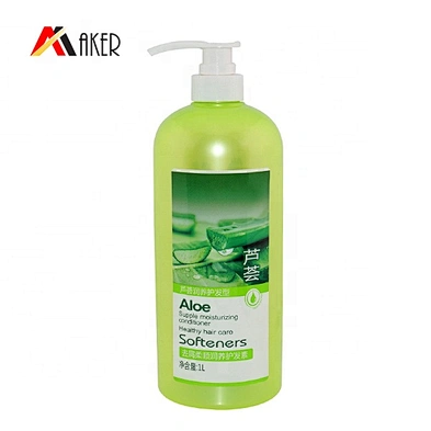 Hot selling large volume green round 1000 ml PET plastic shampoo bottle with lotion pump