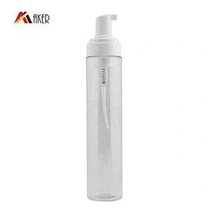 Factory price new style 350ml clear PET plastic empty foam dispenser bottle wholesale