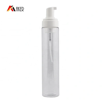 Factory price new style 350ml clear PET plastic empty foam dispenser bottle wholesale