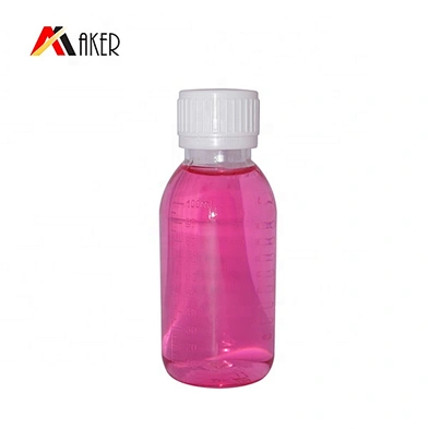 Custom Color 100ml Clear PET Plastic Medicine Wine Bottle with Tamper Proof Cap