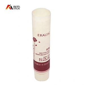 Empty 15g LDPE cosmetic lotion facial cleanser plastic packaging tube with screw cap