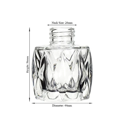 50ml OEM Custom Low MOQ High Quality New Design Modern Transparent Reed Diffuser Aromatherapy Glass Bottles