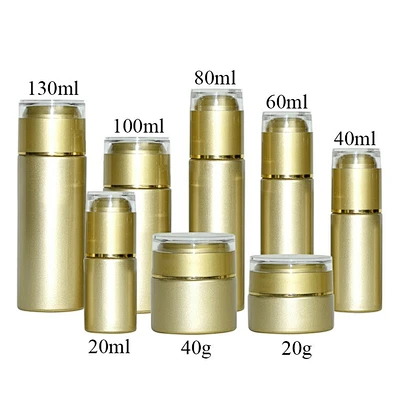 custom lotion cream bottle glass packaging personal care skin care lotion cream luxury 80ml gold glass bottle