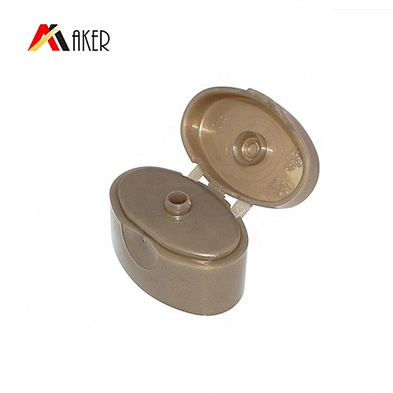 Multiple capacity brown oval cosmetic hand cream packaging plastic tube with screw lid