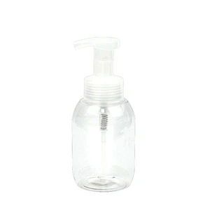 in stock 300ml white transparent foam bottle clear shampoo shower gel pet plastic bottle