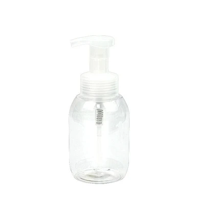 in stock 300ml white transparent foam bottle clear shampoo shower gel pet plastic bottle
