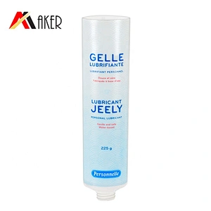 Wholesale round 250ml LDPE plastic empty cosmetic cream tube packaging with flip top cap