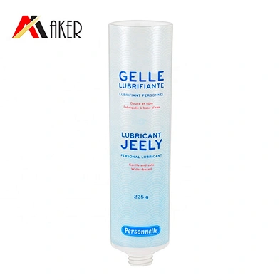 Wholesale round 250ml LDPE plastic empty cosmetic cream tube packaging with flip top cap