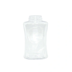 Factory Wholesale 270ml PET Transparent Plastic Bottle With White Lotion Pump