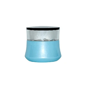 luxury 50ml cosmetic glass jar custom personal care pacakging cosmetics printing glass jar
