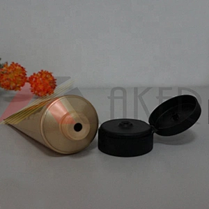 Factory supply luxury custom design 160ml LDPE facial cleanser cosmetic squeeze tube with flip cap