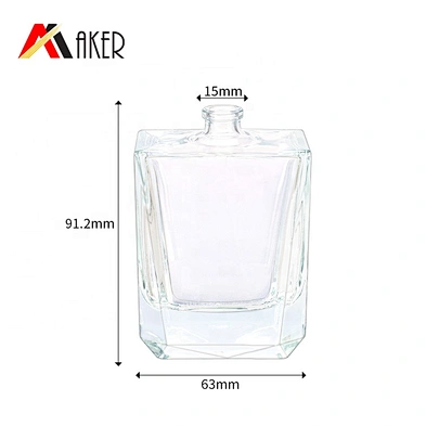 2020 Hottest wholesale luxury design empty clear glass spray perfume bottle 100ml