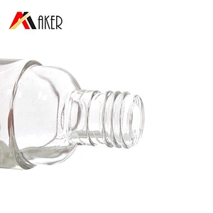 New luxury 20ml clear cosmetic glass essence bottle serum dropper bottle with silver electroplated press dropper cap