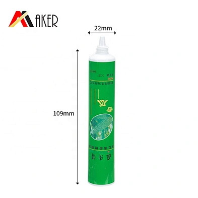 Wholesale price green LDPE plastic 30ml empty eye cream soft tube with acrylic screw cap