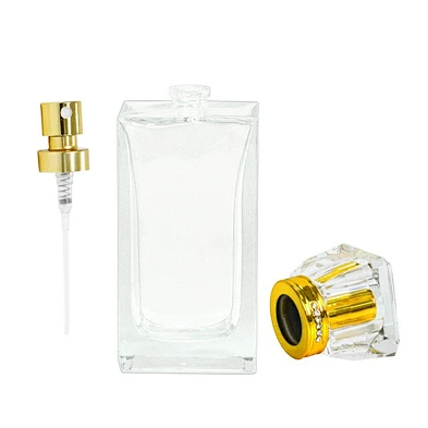 factory custom transparent classical 100ml glass parfume bottle packaging perfume bottle