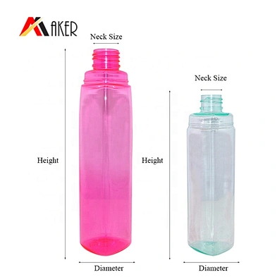 Factory price 100ml 200ml semi-transparent PET plastic body lotion bottle with pump