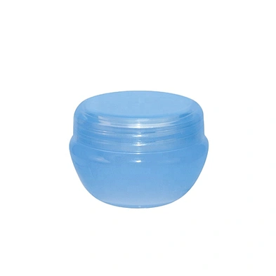 Factory supply wholesale semi transparent blue 20g pp plastic jar for cream cosmetic