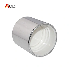 28/410 Silver Aluminum Bottle Disc Caps For Cosmetic plastic bottle