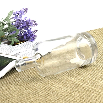 transparent 750ml whiskey bottle glass vodka wine bottle glass liquor whiskey bottle