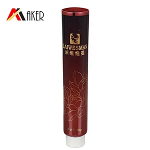 Hot sale 30ml round pe cosmetic cream tube packaging with hot stamping logo