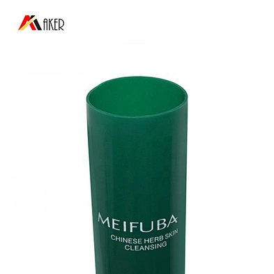 Hot sale LDPE plastic cosmetic eye cream packaging tube with luxury gold aluminum accessory
