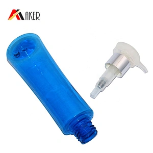 200ml empty cylinder PET plastic shampoo bottle with lotion pump