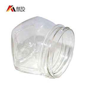 Wholesale Best Price 180ml round Clear cosmetic Plastic PET Jar with wide screw cap