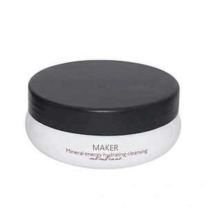 Eco-friendly empty 200g Solid white plastic pet cosmetic cream jar with black matte lid