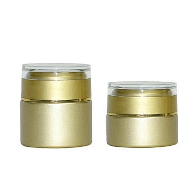 luxury printing gold 1oz 2oz 30g 50g personal care packaging skin care lotion face cream glass jar cosmetic