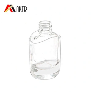 Luxury 30ml clear round cosmetic lotion glass cream bottle with electroplated silver dropper